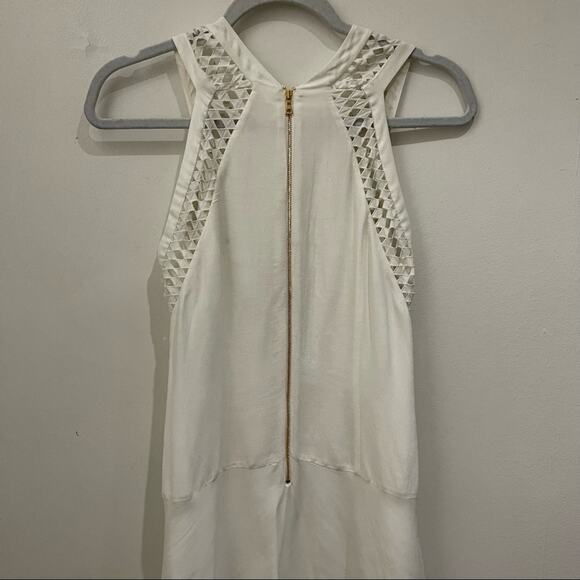 Rebecca Taylor White Diamond Shift Dress Size 4 NWT - Picture 9 of 10